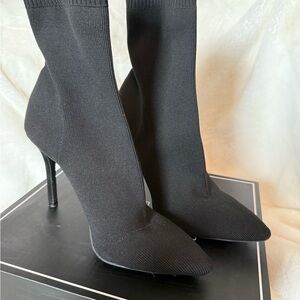 Elegant Black Women's Sock Boots